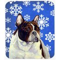 Carolines Treasures French Bulldog Winter Snowflakes Holiday Mouse Pad- Hot Pad Or Trivet LH9292MP